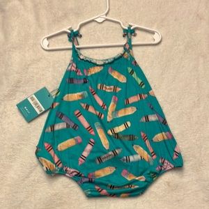 Posh Peanut “Back to School” Romper NWT